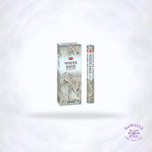 HEM Witte Salie wierook Hexa – kruidige reinigende geur voor smudging.
